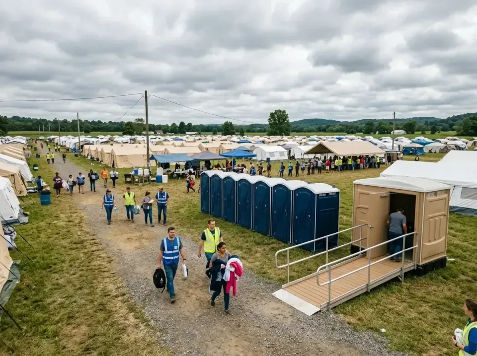 disaster-relief-camp-restrooms-010 — frequently asked questions, Dumpster & Portable Bathrooms Rental in Melbourne, AR
